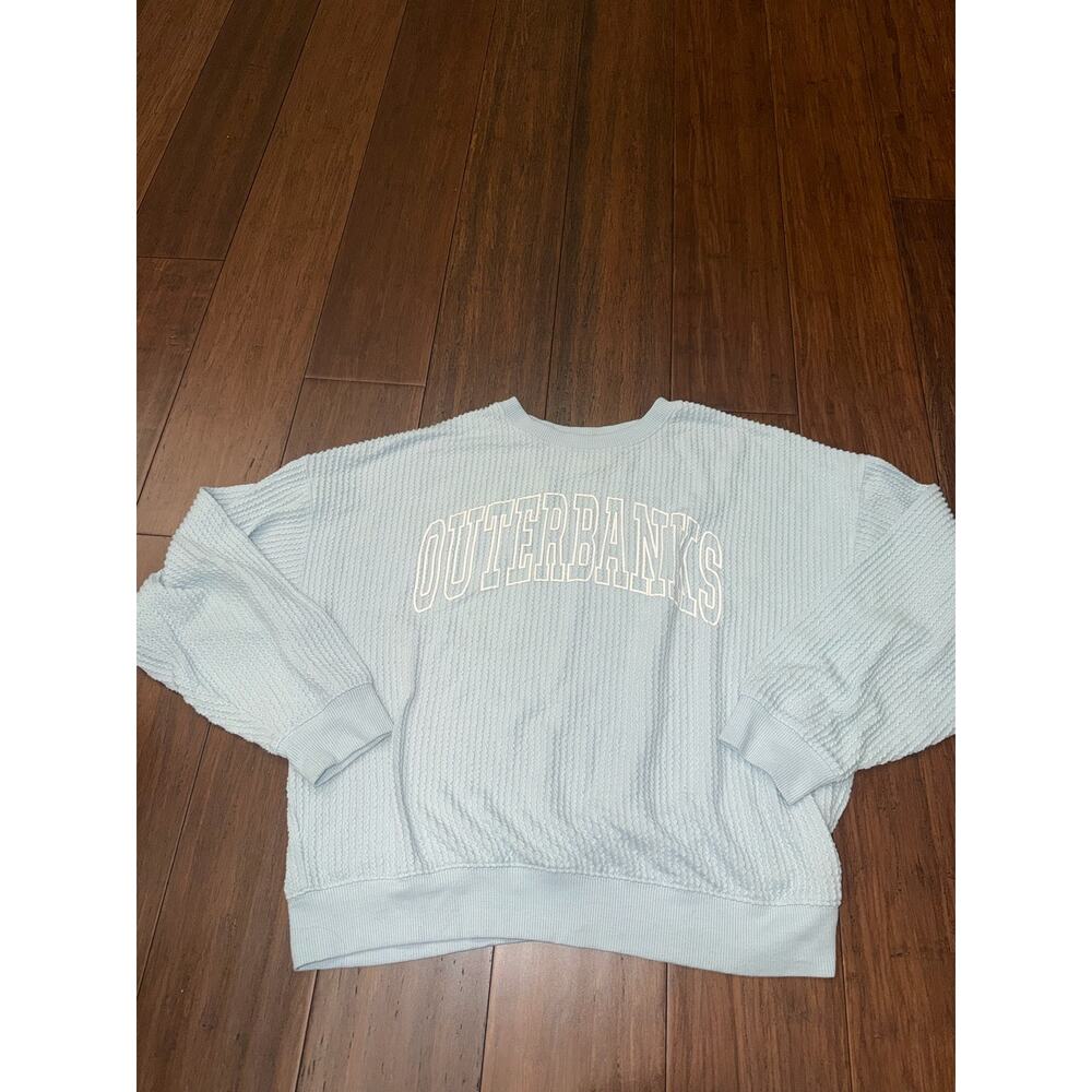 Medium oversized crewneck sweatshirt "OUTER BANKS" embroidered